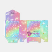 Schattigee roze uil sterren Twinkle dank u Baby sh Bedankdoosjes (Uitgevouwen)