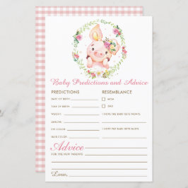 Schattigee Roze Varken Knorretje Baby Voorspelling