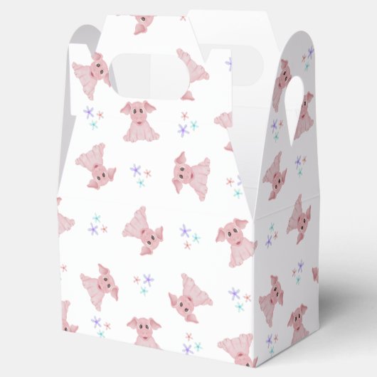 Schattigee Roze Varkens Barnyard Verjaardag Kinder Bedankdoosjes (Geopend)