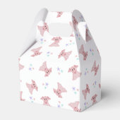 Schattigee Roze Varkens Barnyard Verjaardag Kinder Bedankdoosjes (Voorkant Zijde)