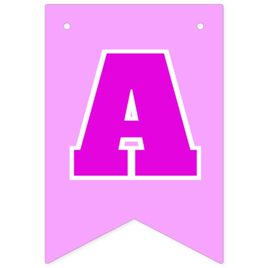 Schattigee ROZE Verjaardag Vlaggetjes (Tweede vlag)