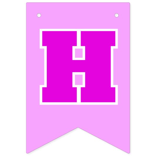 Schattigee ROZE Verjaardag Vlaggetjes (Eerste vlag)