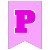 Schattigee ROZE Verjaardag Vlaggetjes (Derde vlag)