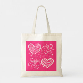 Schattigee roze vibes tote bag
