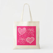 Schattigee roze vibes tote bag (Voorkant)