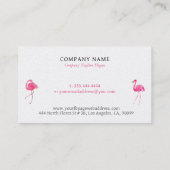 Schattigee roze vlammen gepersonaliseerd visitekaartje (Achterkant)