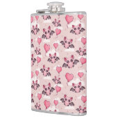 Schattigee roze vleermuizen en harten heupfles (Links)