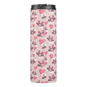 Schattigee roze vleermuizen en harten thermosbeker (Achterkant)