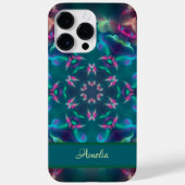Schattigee Roze Vlinders Lichtgevende Kaleidoscoop Case-Mate iPhone Case (Achterkant)