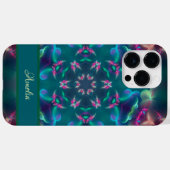 Schattigee Roze Vlinders Lichtgevende Kaleidoscoop Case-Mate iPhone Case (Achterkant (horizontaal))