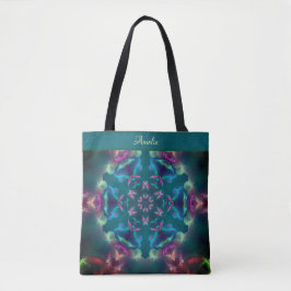 Schattigee Roze Vlinders Lichtgevende Kaleidoscoop Tote Bag