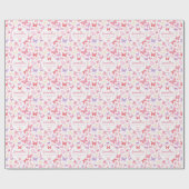 Schattigee roze vlinders Verjaardag Cadeaupapier (Vlak)