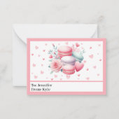 Schattigee Roze Volledige Foto Classroom Valentijn Notitiekaartje (Voorkant)