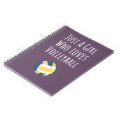 Schattigee Roze Volleybal Geschenken Meisjes Girly Notitieboek (Linkerzijde)