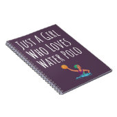 Schattigee Roze Water Polo Gifts Pool voor Baby Gi Notitieboek (Rechterzijde)