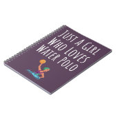 Schattigee Roze Water Polo Gifts Pool voor Baby Gi Notitieboek (Linkerzijde)