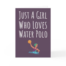 Schattigee Roze Water Polo Kaarten voor Baby Meisj