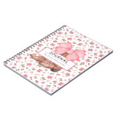 Schattigee Roze Waterverf Bows Cowgirl Boots Journ Notitieboek (Linkerzijde)