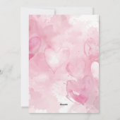 Schattigee Roze Waterverf Gnome Valentijnsdag Feestdagenkaart (Achterkant)