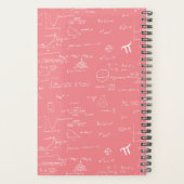 Schattigee Roze Wiskunde Vergelijkingsformules Planner (Achterkant)
