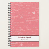 Schattigee Roze Wiskunde Vergelijkingsformules Planner (Voorkant)