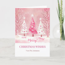 Schattigee Roze Witte Retro Kerstmis