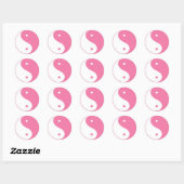 Schattigee Roze Yin Yang Sticker (Vel)