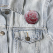 Schattigee Rozen bloem Ronde Button 5,7 Cm (In situ)