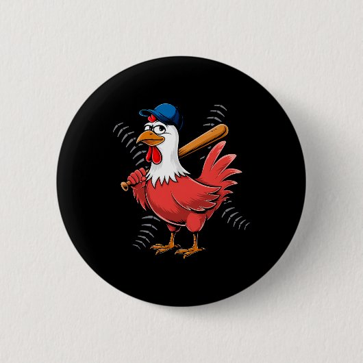 Schattigee Rubber Chicken Spelen Verkoop Ronde Button 5,7 Cm (Voorkant)