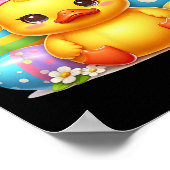 Schattigee Rubber Duck Duckling Bunny Hoofdband Fu Poster (Hoek)