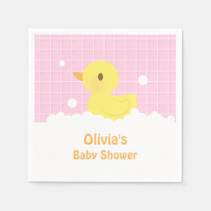 Schattigee Rubber Ducky Baby shower Party Supplies Servet