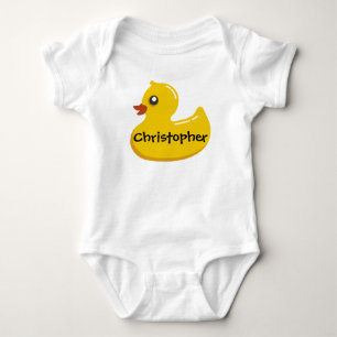 Schattigee Rubber Ducky Gepersonaliseerde Meisje/J Romper