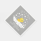 Schattigee Rubber Eend Baby shower Papieren servet (Hoek)