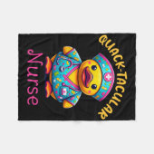 Schattigee Rubber Eend Geregistreerde Verpleegkund Fleece Deken (Voorkant (Horizontaal))