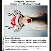 Schattigee Rudolf in Santa Hat in Snow EK2L Decoup Tissuepapier