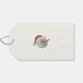 Schattigee rudolf kerstvakantie cadeaulabel (Achterkant Horizontaal)