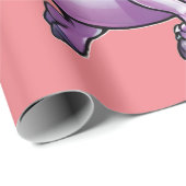 Schattigee Ruimte Alien rijden eenhoorn grappig UF Cadeaupapier (Rol Hoek)