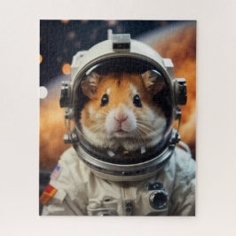 Schattigee ruimte astronaut hamster legpuzzel