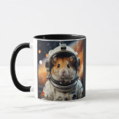 Schattigee ruimte astronaut hamster mok (Links)