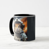 Schattigee ruimte astronaut hamster mok (Voorkant links)