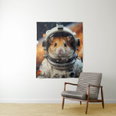 Schattigee ruimte astronaut hamster wandkleed (In situ)
