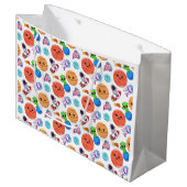 Schattigee Ruimte Patroon Gift Bag Groot Cadeauzakje (Voorkant Gekanteld)