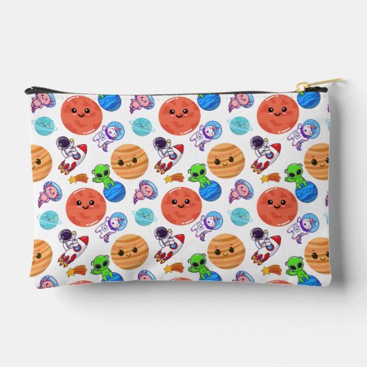 Schattigee Ruimte Patroon Make-up Accessoirezak Etui (Achterkant)