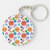 Schattigee ruimte thema gepersonaliseerd sleutelhanger (Achterkant)