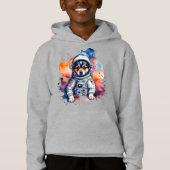 Schattigee ruimtehond astronaut puppy (Voorkant)