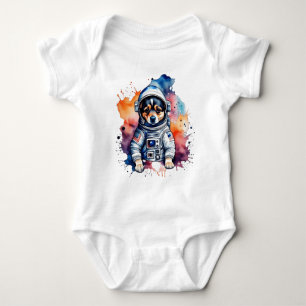 Schattigee ruimtehond astronaut puppy romper