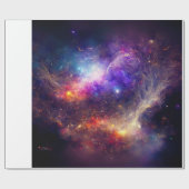 Schattigee ruimteplaneten cadeaupapier (Vlak)