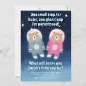 Schattigee ruimtethema-gender onthult astronaut-Be Kaart (Voorkant)