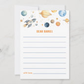 Schattigee ruimtetijd Capsule Kaart Planets Boy Ve (Voorkant)