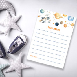 Schattigee ruimtetijd Capsule Kaart Planets Boy Ve